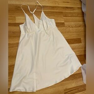 NWOT Ivory satin lace nightgown slip